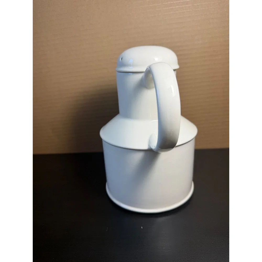 Stonehenge Midwinter White Ceramic Coffee Pot England Minimalist Teapot w/ Lid